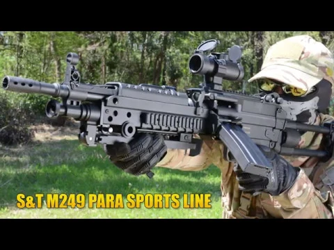 m249 パラ スポーツライン s&t 電動ガン エアガン レビュー airsoft